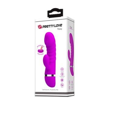 Sex wibrator ze stymulatorem łechtaczki 7tryb 18cm